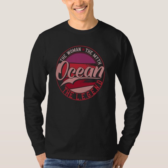 Camiseta Ocean the Lady of Myth the Legend (Frente)