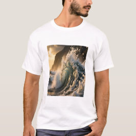 Camiseta Ocean Waves & Sea Foam Graphic T-Shirt for Men