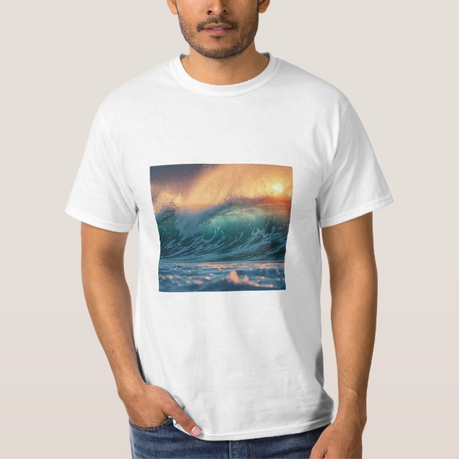 Camiseta Ocean Waves T-Shirt (Frente)