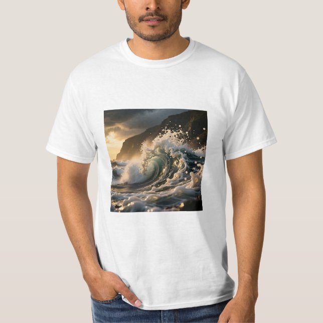 Camiseta Ocean Waves T-Shirt (Frente)