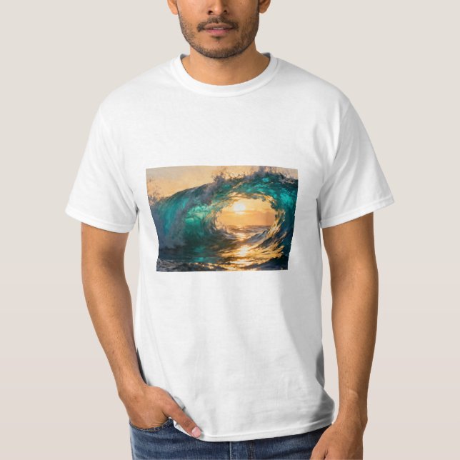 Camiseta Ocean Waves T-Shirt (Frente)
