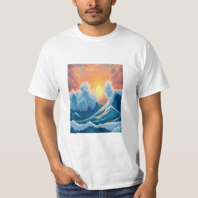 Camiseta Ocean Waves T-Shirt (Frente)