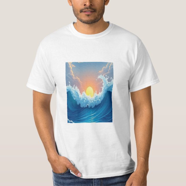 Camiseta Ocean Waves T-Shirt (Frente)