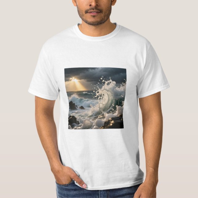 Camiseta Ocean Waves T-Shirt (Frente)