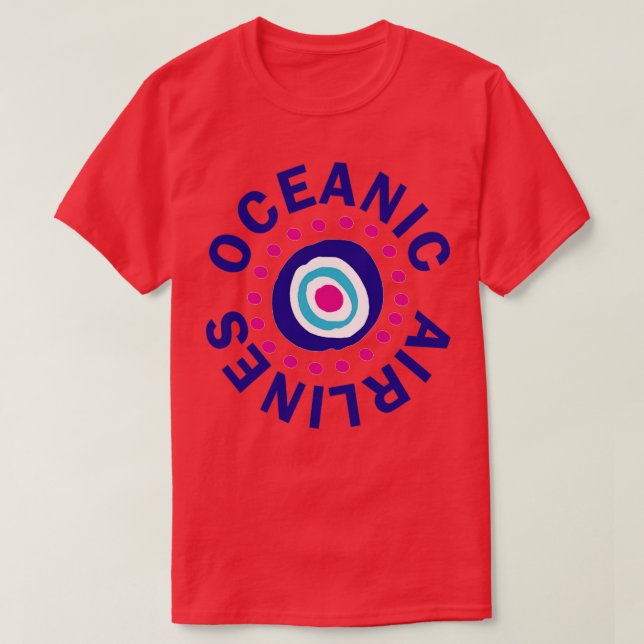 Camiseta Oceanic Airlines perdida (Frente do Design)