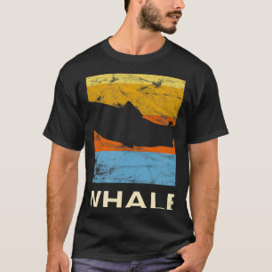 Camiseta Oceano Animal de Baleia Retro