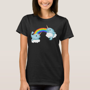 Camiseta Oceano Animal Mamíferos Criatura Baleia Arco-Íris
