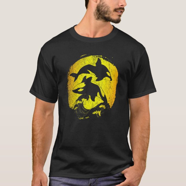 Camiseta Oceano Animal Waves Killer Baleia Orca (Frente)