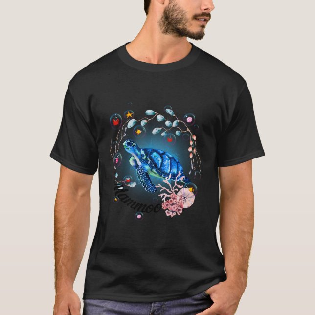 Camiseta Oceano de Criatura de Mammoo Turtle (Frente)