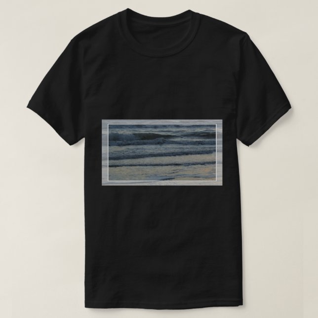 Camiseta Oceano de Manhã no Padre Sul (Frente do Design)