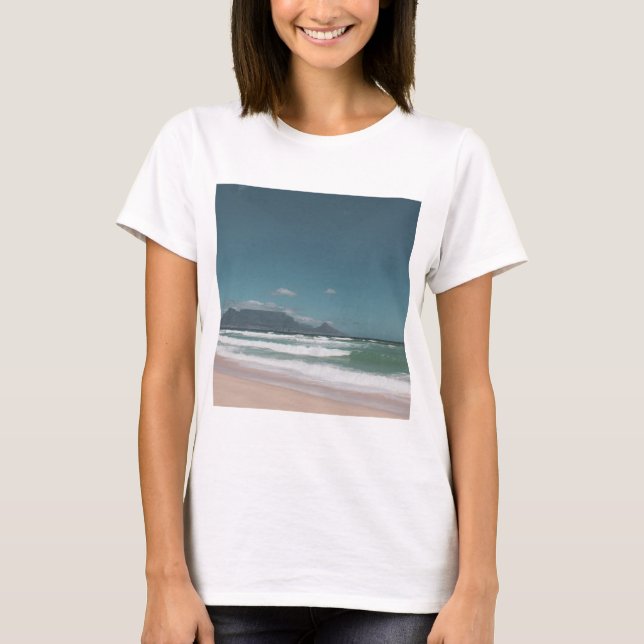 Camiseta Oceano de Montanha da Cidade do Cabo (Frente)