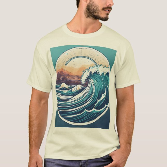 Camiseta Oceano Eterno em Ascensão. (Frente)