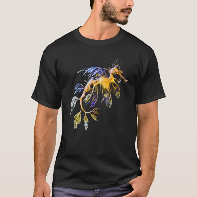 Camiseta Oceano Leafeito Dragão Marítimo Cavalo Marinho (Frente)