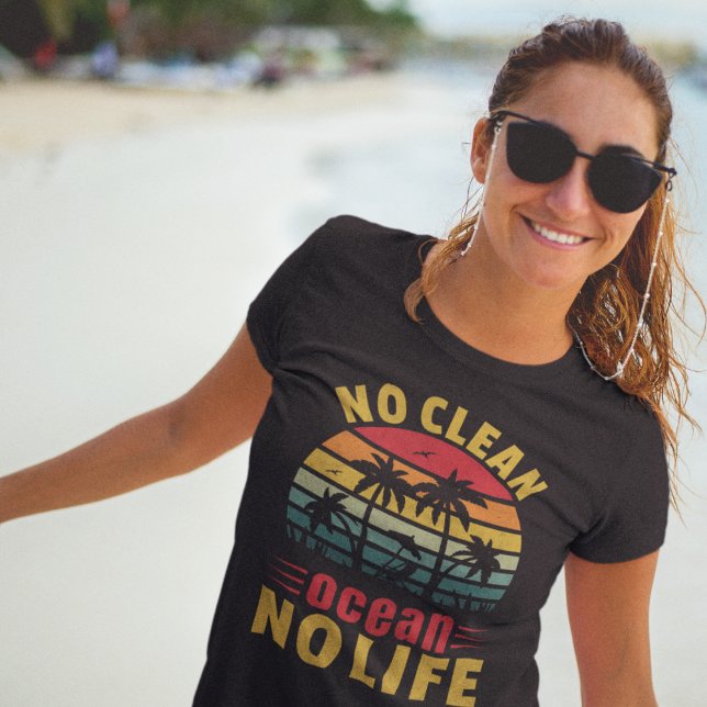 Camiseta Oceano Limpo (Criador carregado)