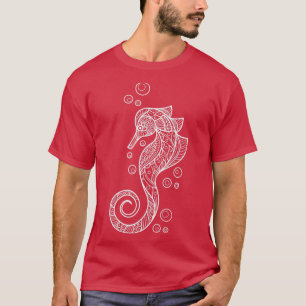 Camiseta Oceano Marinho Presente Aquário Peixes Cavalo-mari
