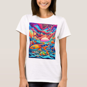 Camiseta Oceano Psicodélico