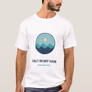 Camiseta Oceano - Sal no Meu Cabelo, Areia na Minh