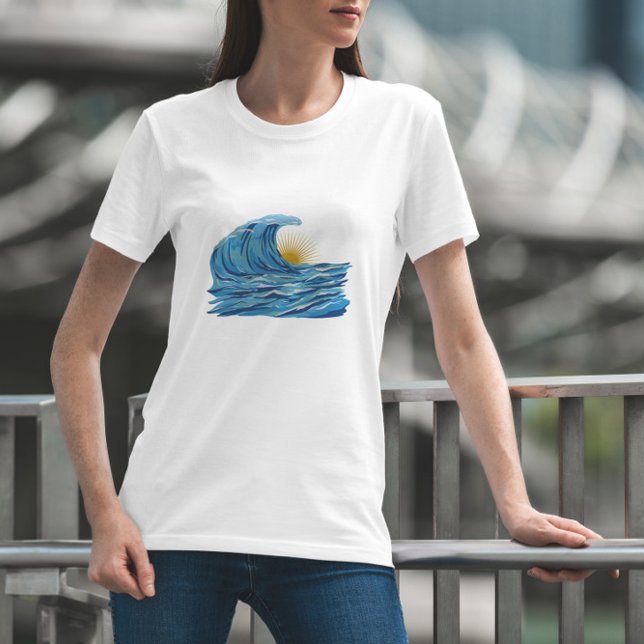 Camiseta Oceano Sunset (Criador carregado)