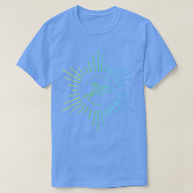 Camiseta Oceano Vibrante (Frente do Design)