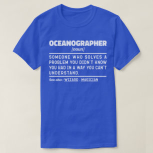 Camiseta Oceanógrafo Noun Scientist Ocean Worker