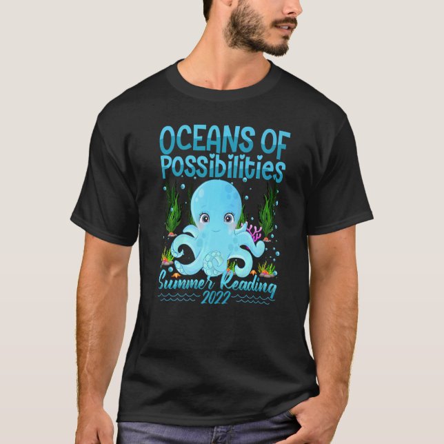 Camiseta Oceanos Cutos De Possibilidades Verão Leitura 2022 (Frente)