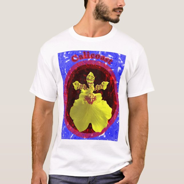 Camiseta Oceanos das orquídeas (Frente)
