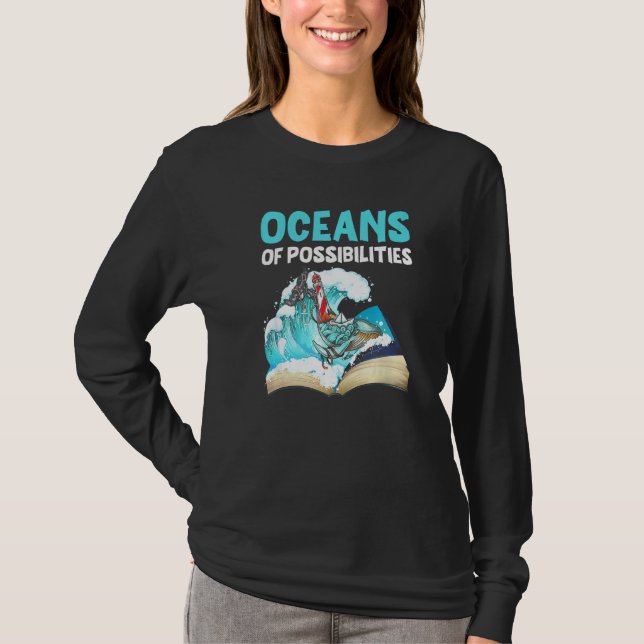 Camiseta Oceanos De Farol De Possibilidades Leitura De Verã (Frente)