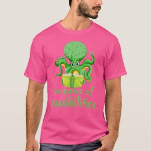 Camiseta Oceanos de Octopus de Possibilidades Boo De Leitur