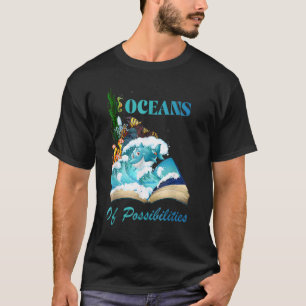 Camiseta Oceanos De Possibilidades Animal Marinho Peixe Ver