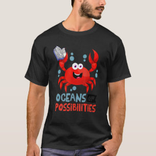 Camiseta Oceanos De Possibilidades De Caranguejo De Verão D