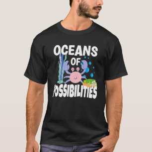 Camiseta Oceanos de Possibilidades de Leitura Bibliotecária