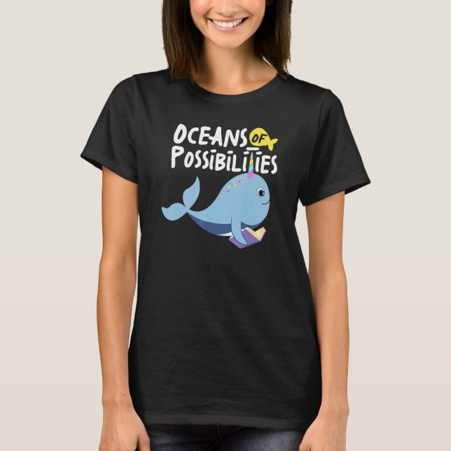 Camiseta Oceanos De Possibilidades Leitura De Animais Do Ma (Frente)