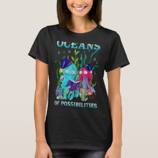 Camiseta Oceanos De Possibilidades Leitura De Animais Do Ma