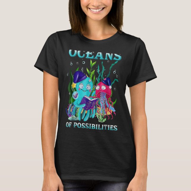 Camiseta Oceanos De Possibilidades Leitura De Animais Do Ma (Frente)