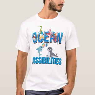 Camiseta Oceanos de Possibilidades Leitura De Verão