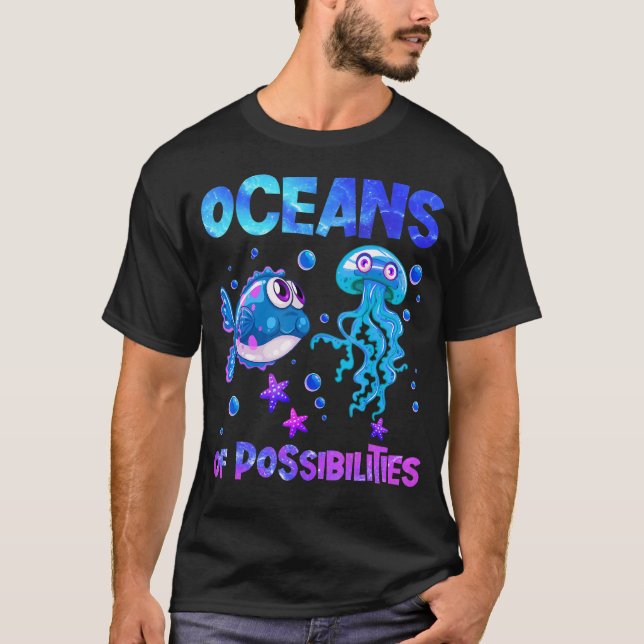 Camiseta Oceanos De Possibilidades Leitura De Verão De 2022 (Frente)