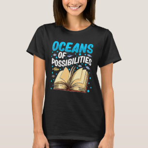 Camiseta Oceanos de Possibilidades Livros De Leitura De Ver