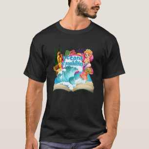 Camiseta Oceanos de Possibilidades Mermaid Summer Reading B