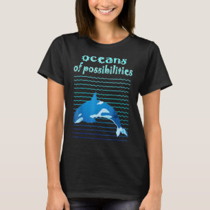 Camiseta Oceanos De Vintagem De Possibilidades Verão Leitur