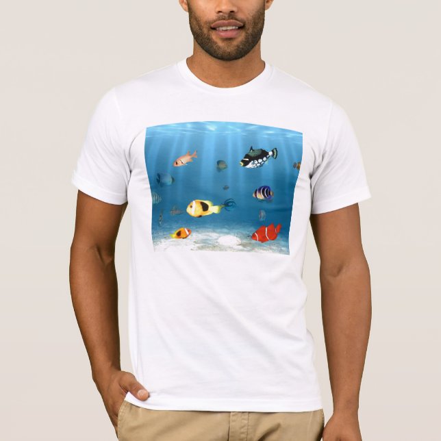 Camiseta Oceanos dos peixes (Frente)
