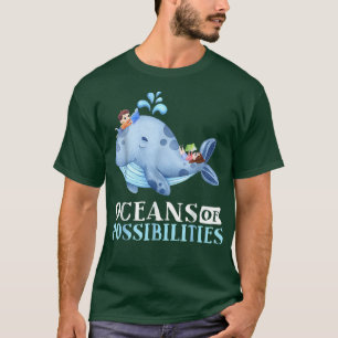 Camiseta Oceanos Retro De Possibilidades De Ensaio De Leitu