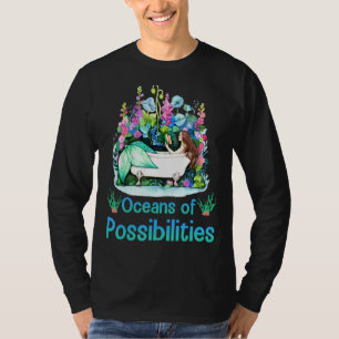Camiseta Oceanos Sereias De Possibilidades Cão De Leitura D