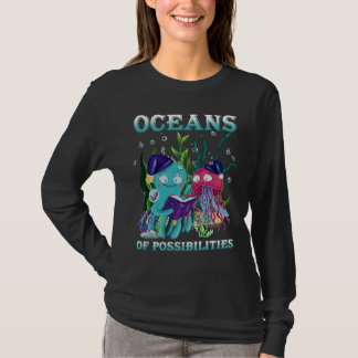 Camiseta Oceans Of Possibilities Sea Animal Summer Reading 