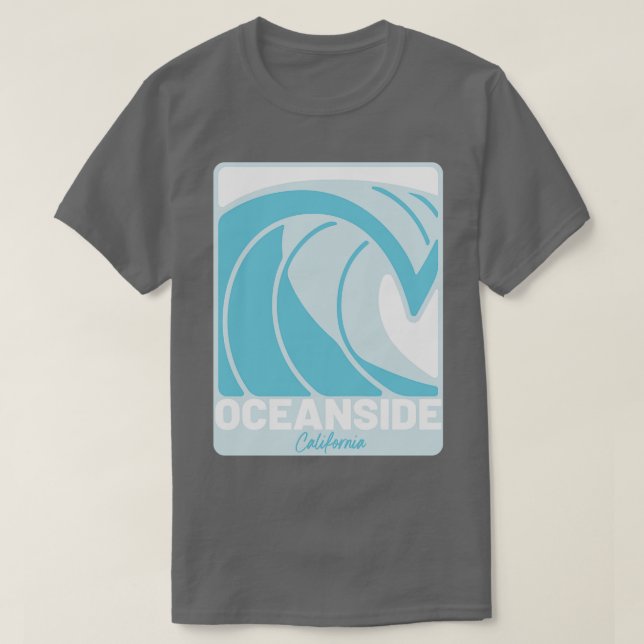 Camiseta Oceanside Beach California Atlantic Ocean FL Crash (Frente do Design)