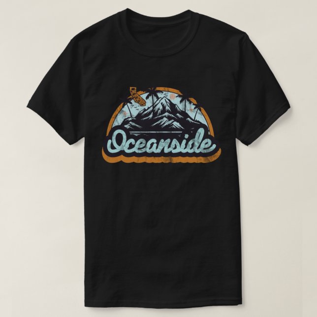 Camiseta Oceanside, Califórnia (Frente do Design)
