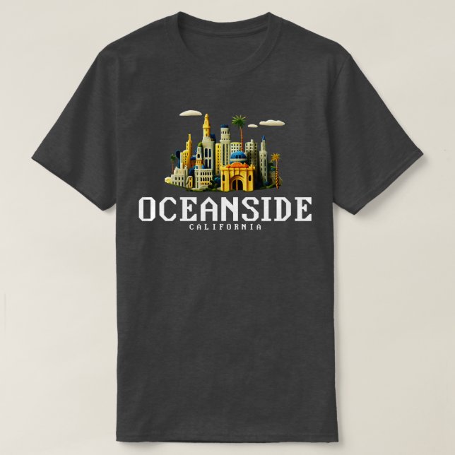 Camiseta Oceanside California (Frente do Design)