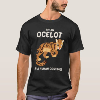 Camiseta Ocelot Costume Shirt Engraçado Bonito Presente no