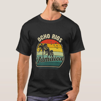 Camiseta Ocho Rios Beach Jamaica Summer Vacation Palm