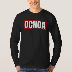 Camiseta Ochoa Apelido Mexicano e Hispânico Americano Chica