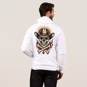 Camiseta Ocidental de Caveira de Cowboy Vintage co